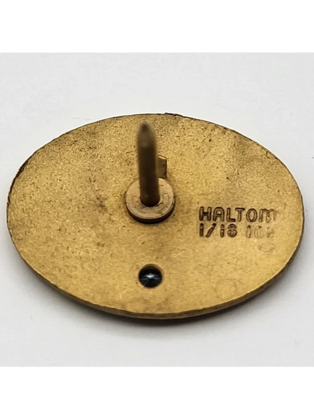 Vintage Gold Filled tie tack employee award lapel pin